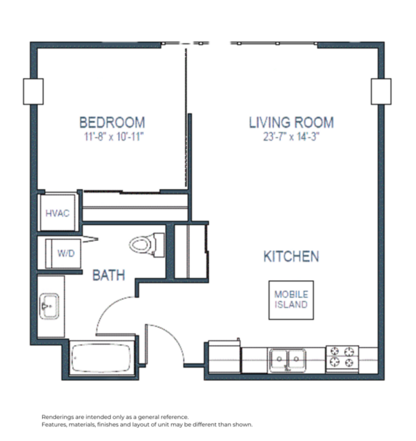 One Bedroom A - Premium Renovation