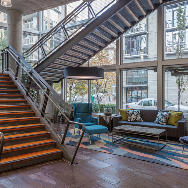 Asa Flats + Lofts - Lobby with Lounge Seating